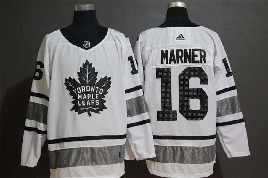 Mens Toronto Maple Leafs #16 Mitchell Marner adidas White 2019 NHL All-Star Game Jersey