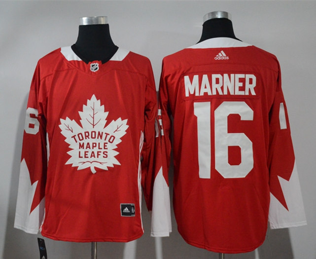 Mens Toronto Maple Leafs #16 Mitchell Marner adidas Red Player Jersey
