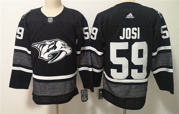 Men's Nashville Predators #59 Roman Josi adidas Black 2019 NHL All-Star Game Jersey