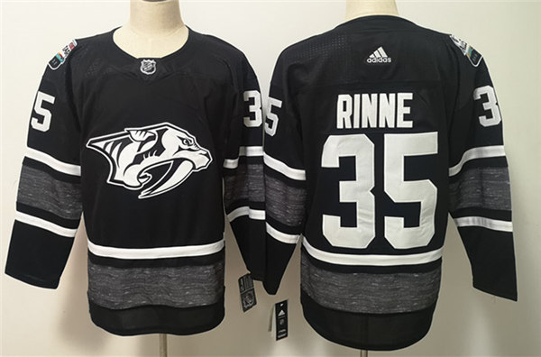Men's Nashville Predators #35 Pekka Rinne adidas Black 2019 NHL All-Star Game Jersey