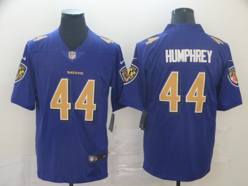 Men's Baltimore Ravens #44 Marlon Humphrey Nike Purple Color Rush Player Limited Football Jersey