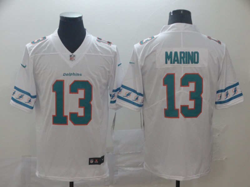 Men's Miami Dolphins #13 Dan Marino Nike NFL team logo cool edition jerseys