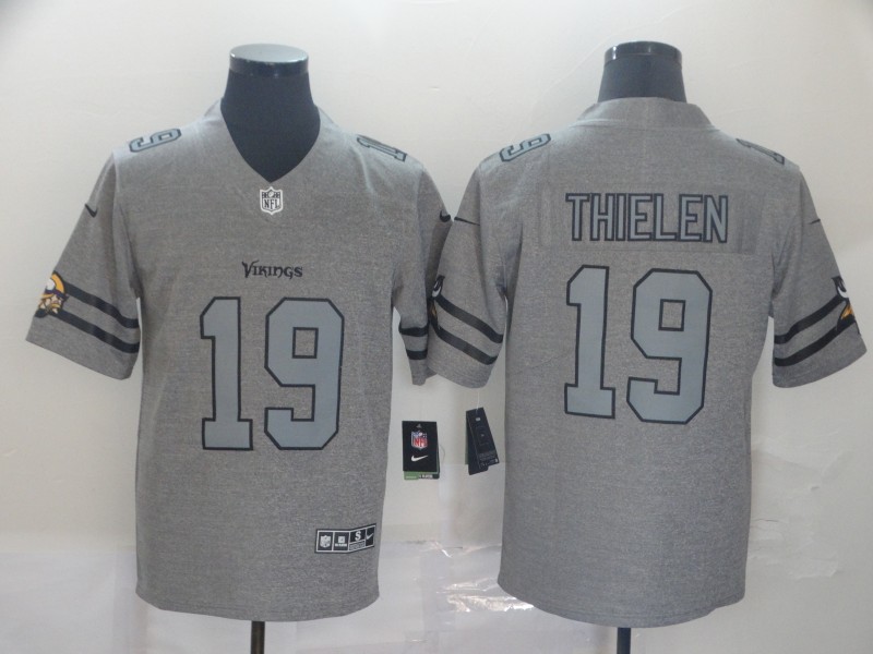 Men's Minnesota Vikings #19 Adam Thielen Nike Silver Inverted Legend Jersey