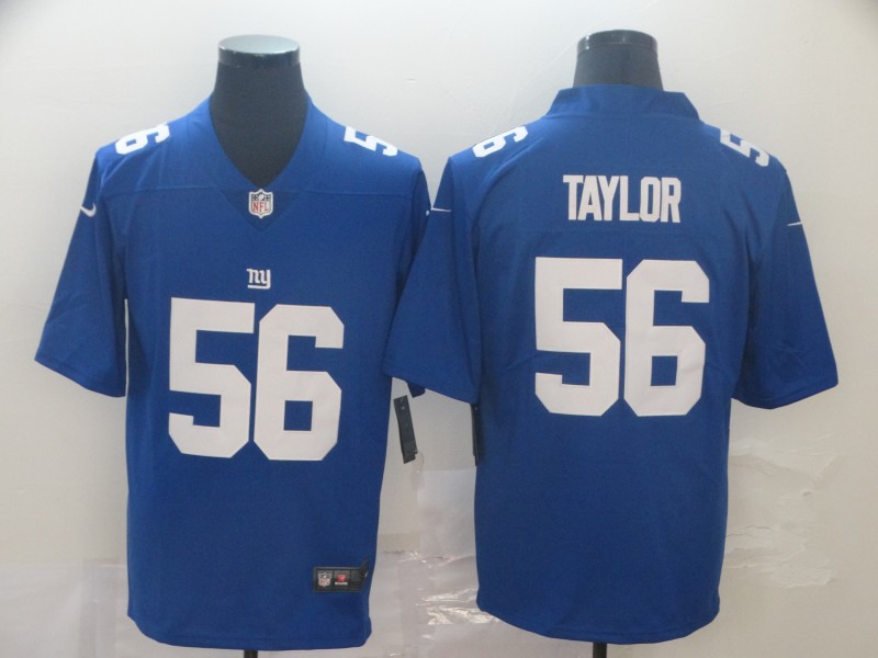 Men's New York Giants Retired Player #56 Lawrence Taylor Nike Royal Team Color Vapor Untouchable Limited Jersey