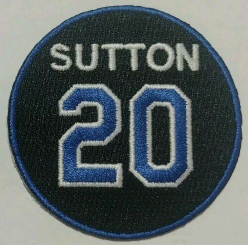 Embroidered Los Angeles Dodgers #20 Don Sutton Jersey Patches