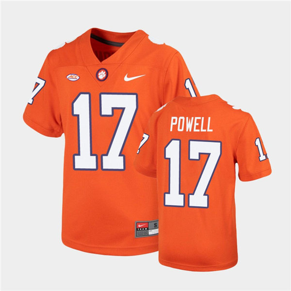 Mens Clemson Tigers #17 Cornell Powell Nike Orange College Football Game Jersey