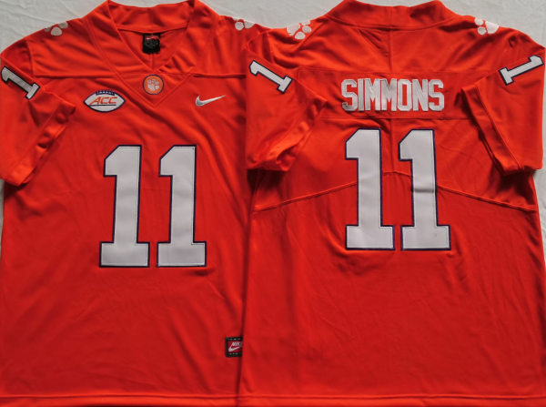 Mens Clemson Tigers #11 Isaiah Simmons Nike Orange College Football Game Jersey Mens Clemson Tigers #11 Isaiah Simmons Nike Orange College Football Game Jersey