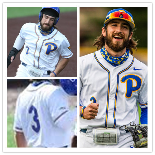 Mens Pittsburgh Panthers #3 Sky Duff Nike 2019 White College Baseball Game Jersey