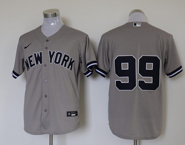 Womens New York Yankees #99 Aaron Judge Nike Gray Road Jersey
