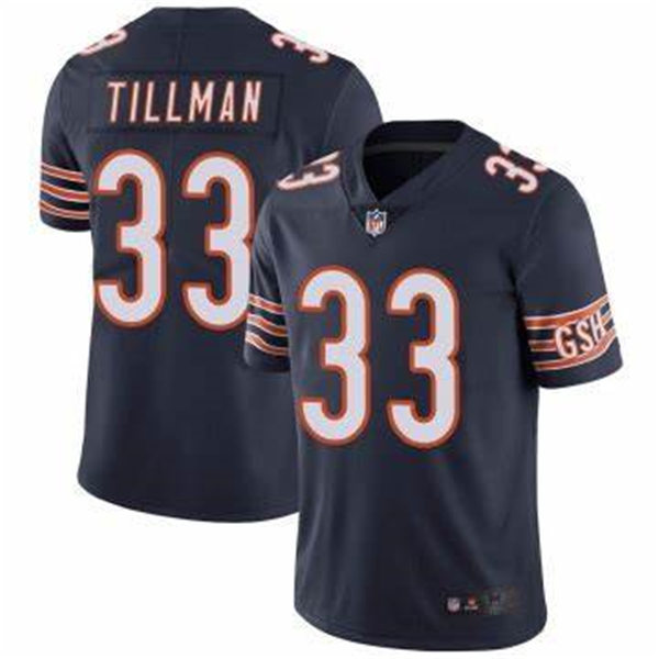 Mens Chicago Bears #33 Charles Tillman Nike Navy Vapor Limited Jersey