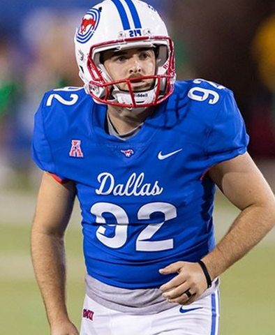 Mens SMU Mustangs #92 Stephon Wright Nike 2021 Blue Dallas College Football Game Jersey