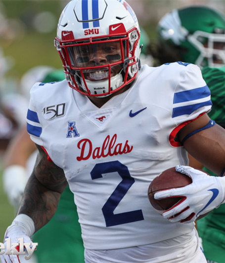 Mens SMU Mustangs #2 Preston Stone Nike White Blue Dallas College Football Game Jersey