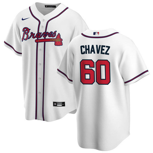 Mens Atlanta Braves #60 Jesse Chavez Nike Home White CoolBase Jersey