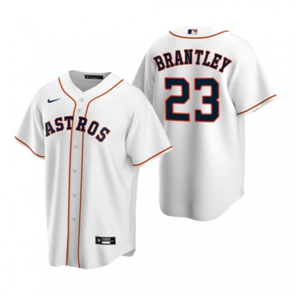 Youth Houston Astros #23 Michael Brantley Nike White Home CoolBase Jersey