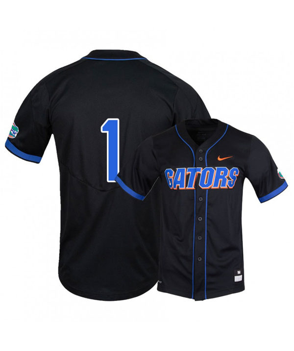 Mens Florida Gators #1 Jacob Young Nike Black College Baseball Game Jersey