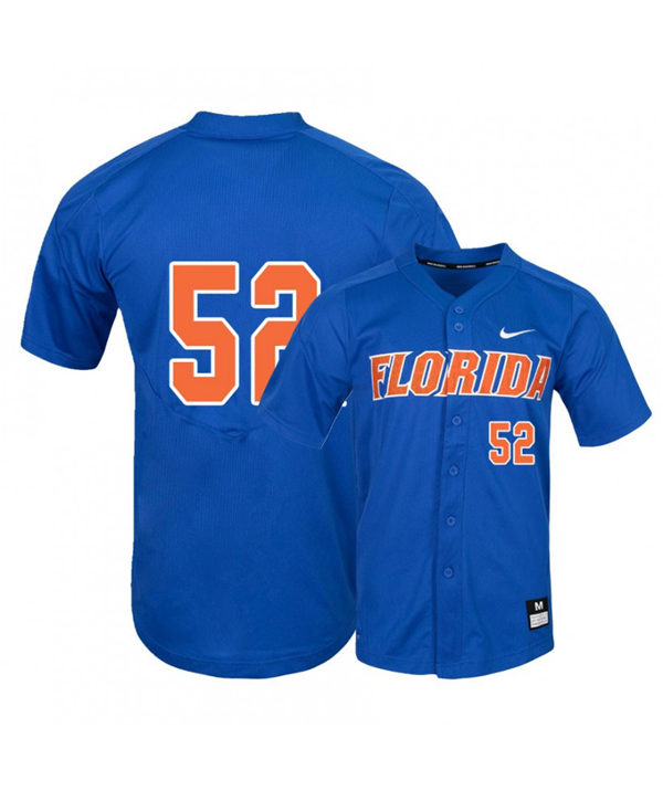 Mens Florida Gators #52 Kirby McMullen Nike Royal College Baseball Game Jersey