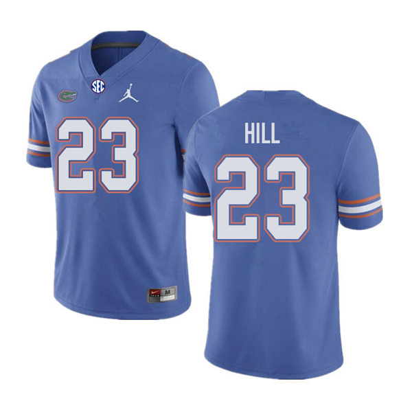 Mens Florida Gators #23 Jaydon Hill Royal Jordan Brand College Football Game Jersey