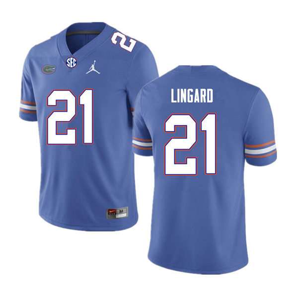 Mens Florida Gators #21 Lorenzo Lingard Royal Jordan Brand College Football Game Jersey