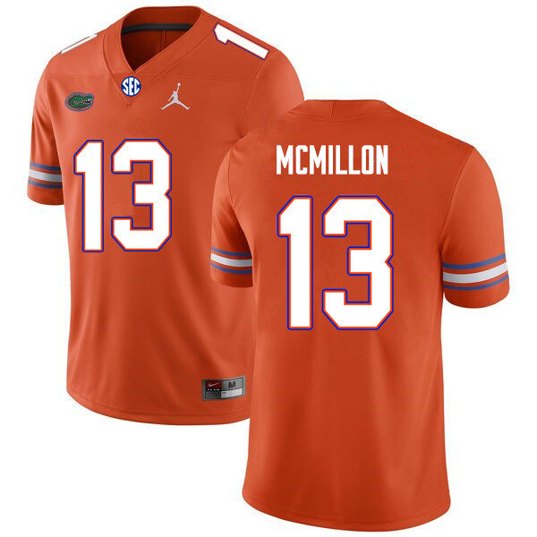 Mens Florida Gators #13 Donovan McMillon Orange Jordan Brand College Football Game Jersey