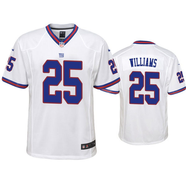 Youth New York Giants #25 Rodarius Williams Nike White Color Rush Jersey