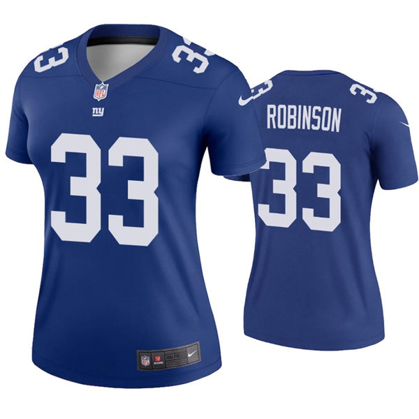 Womens New York Giants #33 Aaron Robinson Nike Royal Limited Jersey