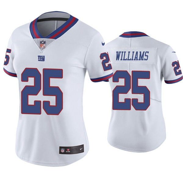 Womens New York Giants #25 Rodarius Williams Nike White Color Rush Jersey