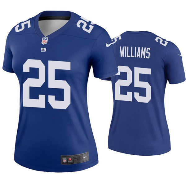 Womens New York Giants #25 Rodarius Williams Nike Royal Limited Jersey