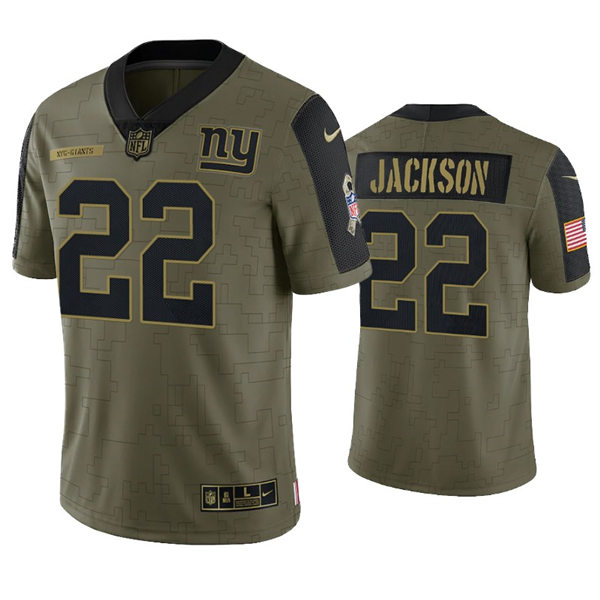 Mens New York Giants #22 Adoree' Jackson Nike Olive 2021 Salute to Service Limited Jersey