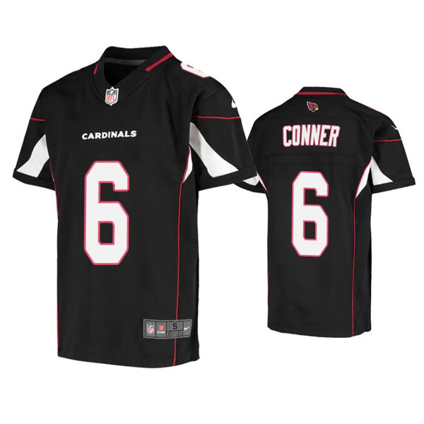 Youth Arizona Cardinals #6 James Conner Nike Alternate Black Limited Jersey