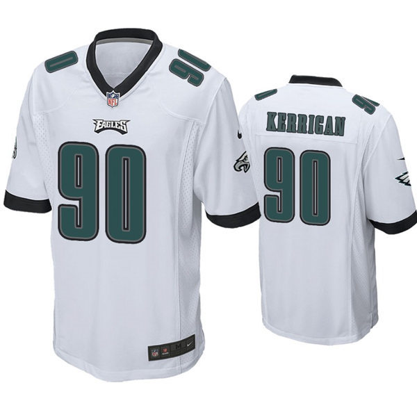 Youth Philadelphia Eagles #90 Ryan Kerriga Stitched Nike White Limited Jersey 