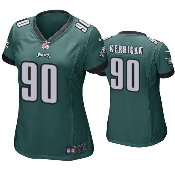Womens Philadelphia Eagles #90 Ryan Kerriga Nike Midnight Green Limited Jersey