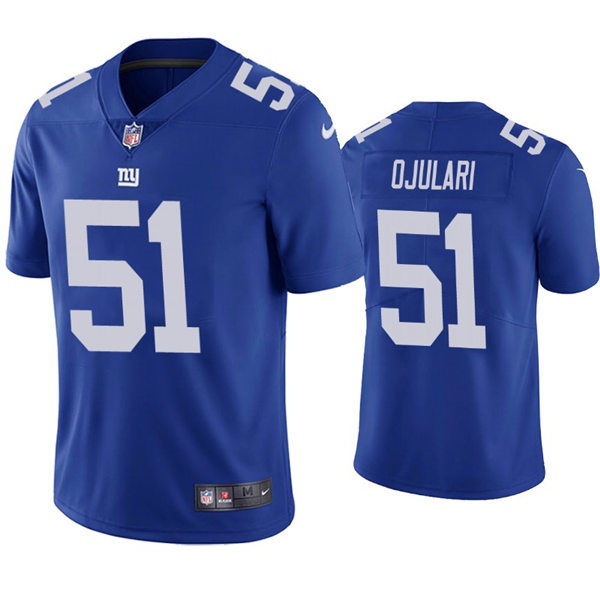 Mens New York Giants #51 Azeez OjulariNike Royal Team Color Vapor Untouchable Limited Jersey