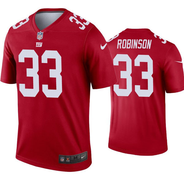 Mens New York Giants #33 Aaron Robinson Nike Red Inverted Vapor Limited Jersey