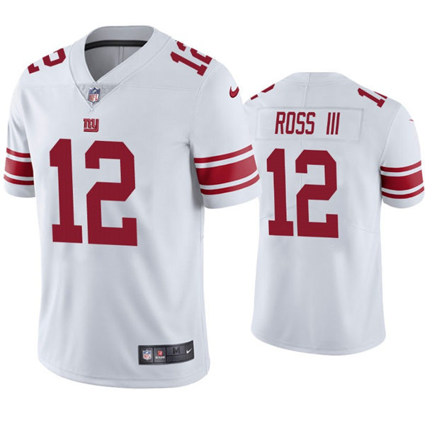 Mens New York Giants #12 John Ross III Nike White Vapor Untouchable Limited Jersey