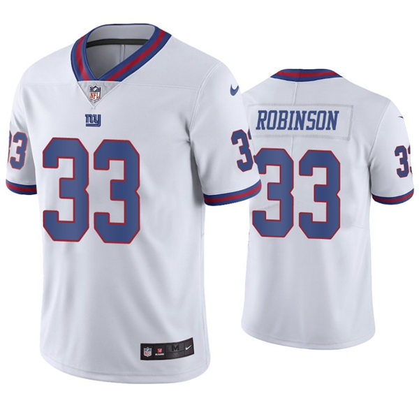 Mens New York Giants #33 Aaron Robinson Nike White Color Rush Limited Player Jersey