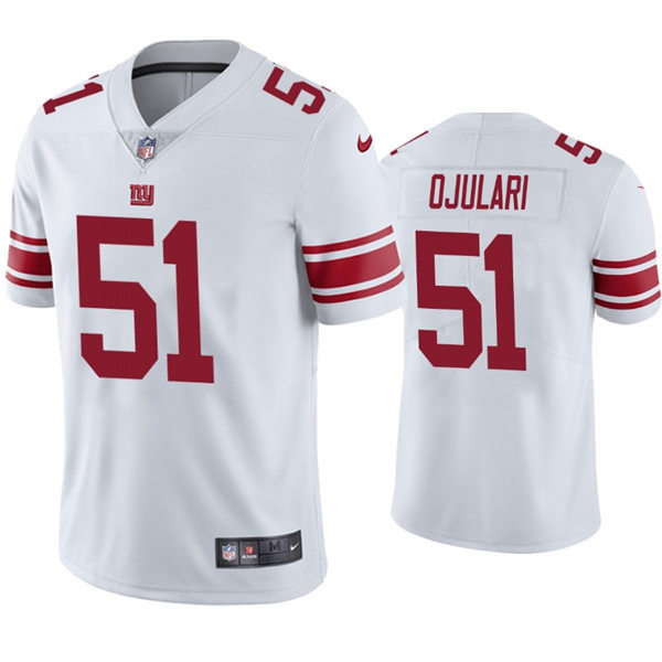 Mens New York Giants #51 Azeez Ojulari Nike White Vapor Untouchable Limited Jersey
