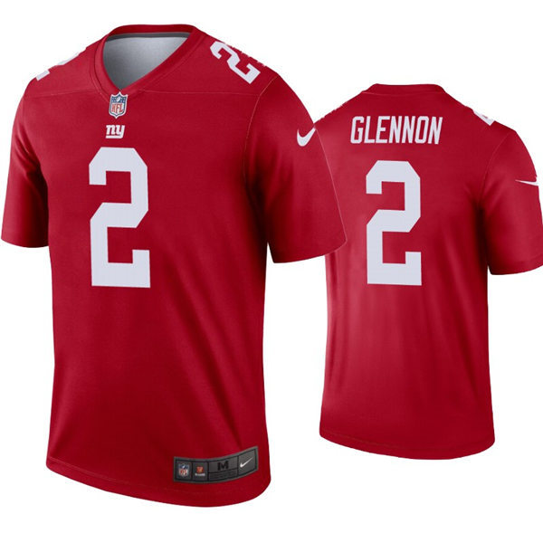 Mens New York Giants #2 Mike Glennon Nike Red Inverted Vapor Limited Jersey