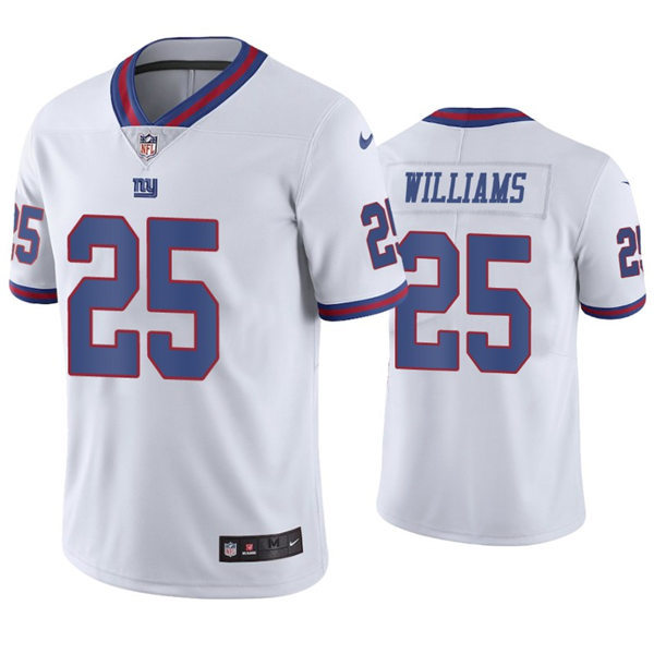 Mens New York Giants #25 Rodarius Williams Nike White Stitched Color Rush Jersey