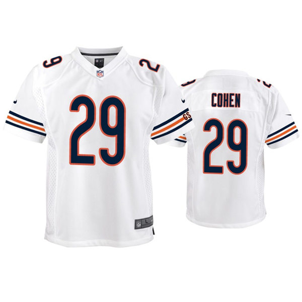 Youth Chicago Bears #29 Tarik Cohen Nike White Limited Jersey