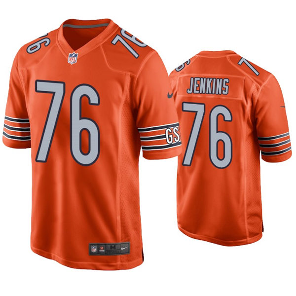 Youth Chicago Bears #76 Teven Jenkins Nike Orange Alternate Limited Jersey