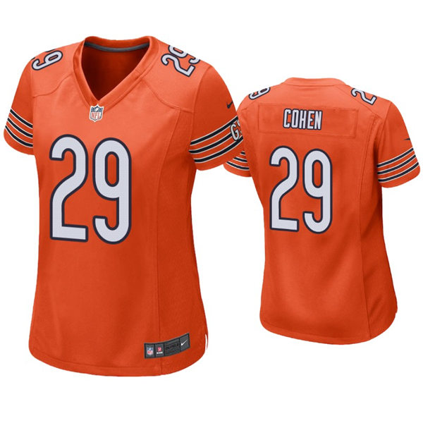 Womens Chicago Bears #29 Tarik Cohen Nike Orange Alternate Limited Jersey