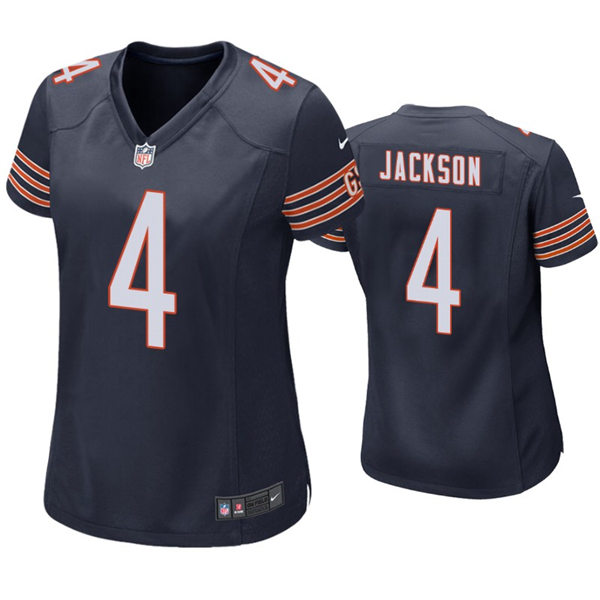 Womens Chicago Bears #4 Eddie Jackson Nike Navy Limited Jersey