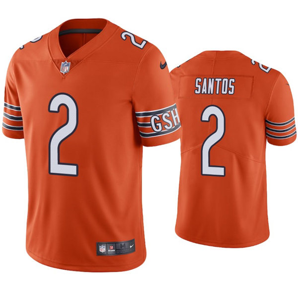 Mens Chicago Bears #2 Cairo Santos Nike Orange Alternate Untouchable Limited Jersey