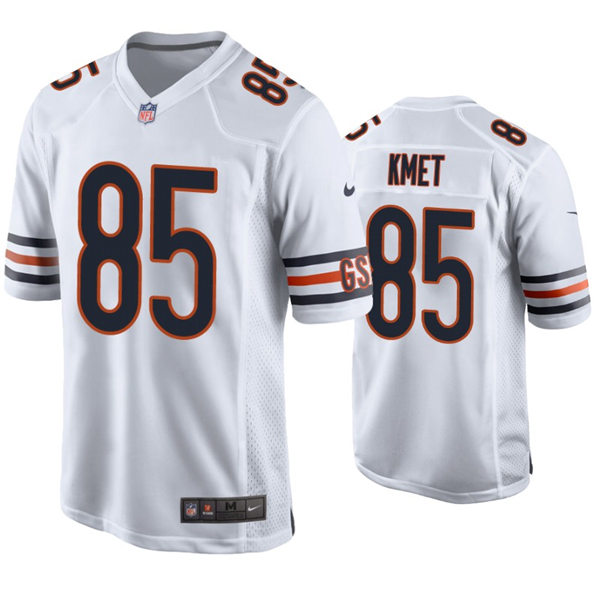 Mens Chicago Bears #85 Cole Kmet Nike White Vapor Untouchable Limited Jersey