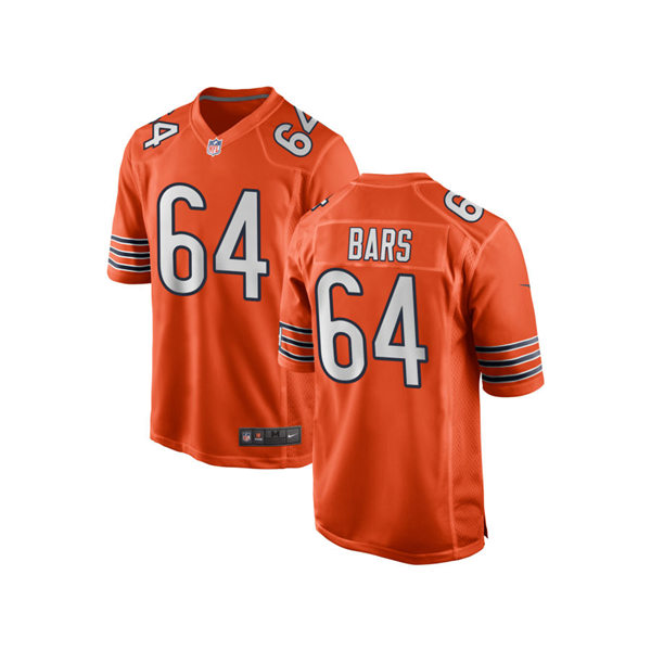 Mens Chicago Bears #64 Alex Bars Nike Orange Alternate Untouchable Limited Jersey