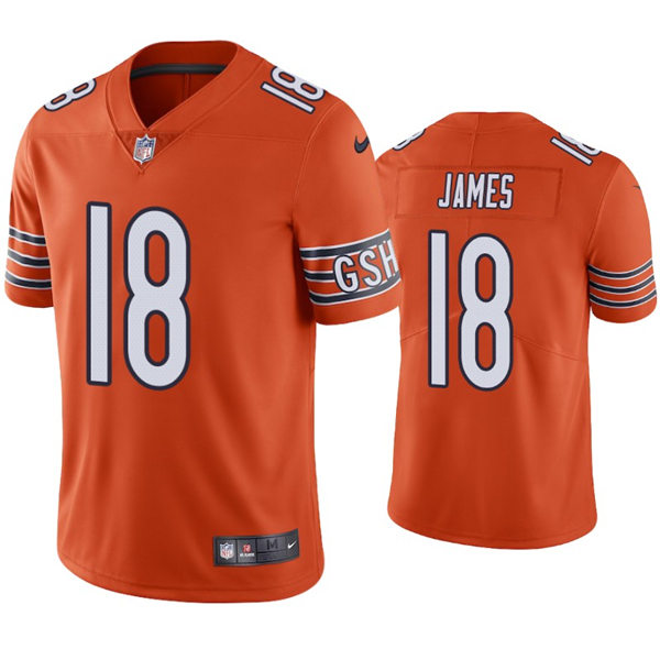 Mens Chicago Bears #18 Jesse James Nike Orange Alternate Untouchable Limited Jersey