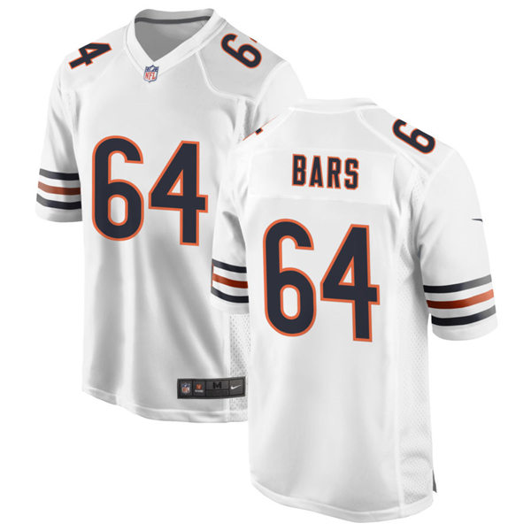 Mens Chicago Bears #64 Alex Bars Nike White Vapor Untouchable Limited Jersey