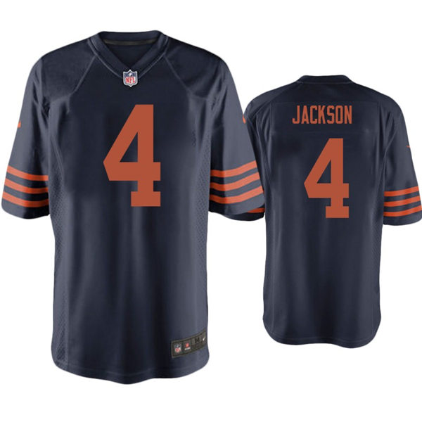 Mens Chicago Bears #4 Eddie Jackson Nike Navy Orange Vapor Untouchable Limited Jersey