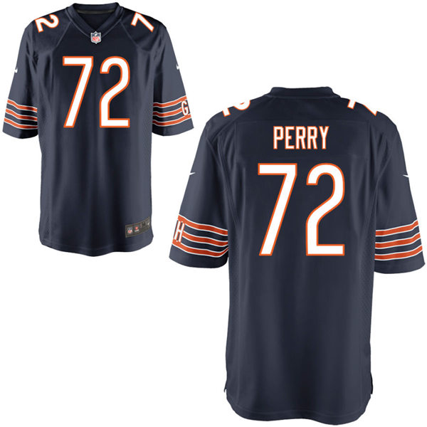 Mens Chicago Bears Retired Player #72 William Perry Nike Navy Vapor Untouchable Limited Jersey