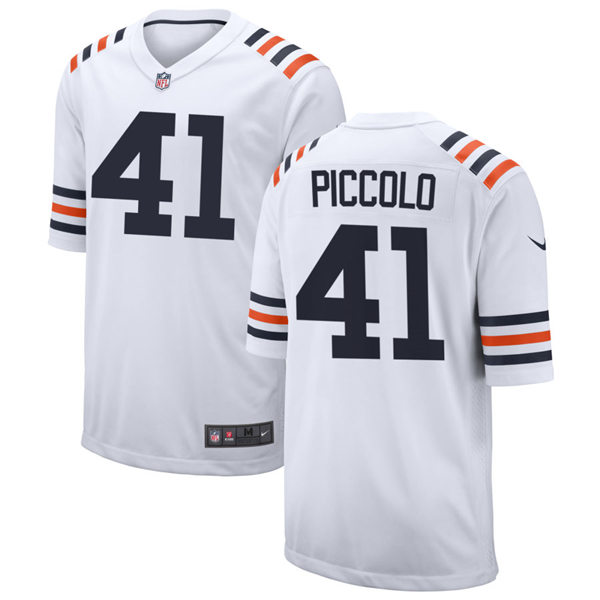 Mens Chicago Bears Retired Player #41 Brian Piccolo Nike White Alternate 100th Season Classic Jersey